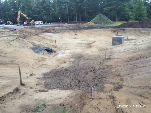Infiltration Basin during construction